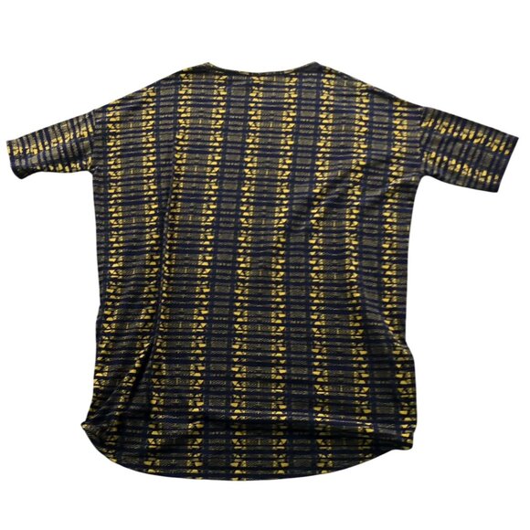Lularoe Women T-Shirt Large Short Sleeve Geometric High Low Tunic Top Casual Y2K - Picture 2 of 8